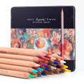 Andle et Ststal Renior 24colors Tin Box Oli Crayons cramatiques Niveau d&#39;art Crayons colorés pour la coloration scolaire